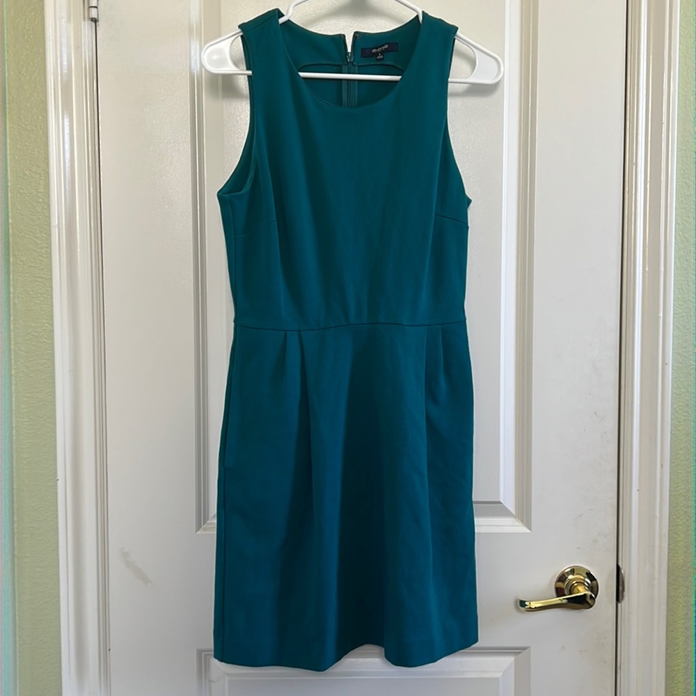 Madewell turquoise dress w pockets